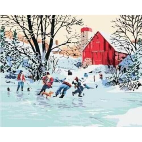 PAINTBOY DIY Oil Painting Framed Picture Painting & Calligraphy Paintng By Numbers Canvas Painting GX6064 40*50cm