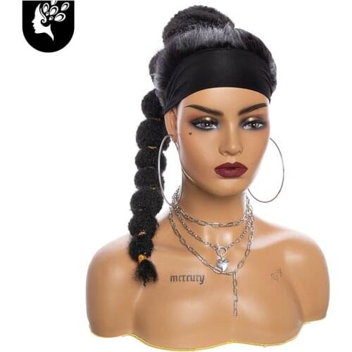 18inchSynthetic Kinky Straight Hair Bubble Ponytail African American Wrap Synthetic Drawstring Afro Puff Ponytail HairExtensions