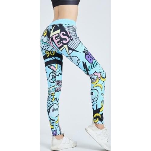 2020 New Frauen Digitaldruck Leggings Workout Leggings Hohe Taille Push-Up Leggins Mujer Fitness Leggings Frauen Hosen