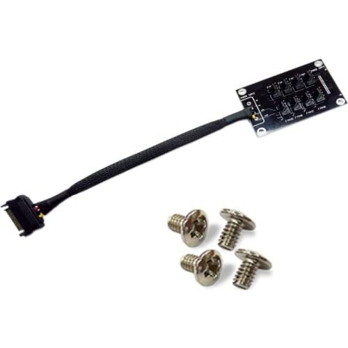 SATA 1 to 8 4Pin Molex Cooler Cooling Fan Hub Splitter PWM Power Supply Speed Controller SATA Power Cable Adapter For BTC Mining