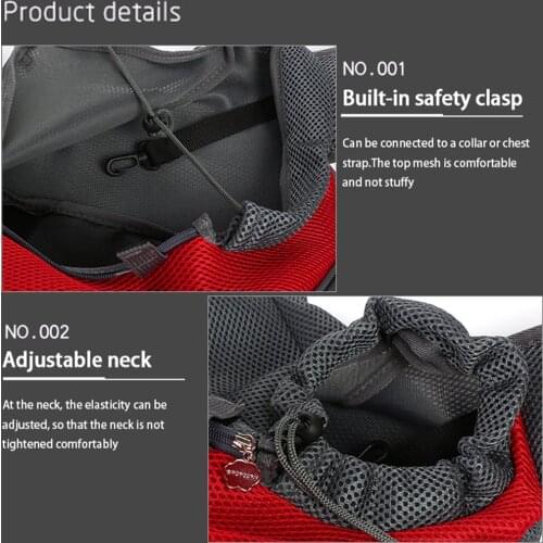 Pet Carrier Cat Puppy Dog Carrier Sling Front Mesh Travel Tote Shoulder Bag Backpack Silicone Bowl