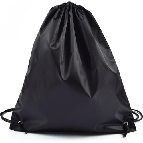 Portable Oxford Sports Bag Drawstring Bag Belt Riding Backpack Gym Drawstring Shoes Bag Clothes Backpacks Waterproof