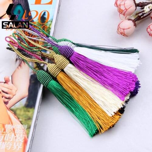 Spot hand - woven ice silk tassel earrings multi - color Chinese knot hanging ornaments accessories curtains hanging spike acces