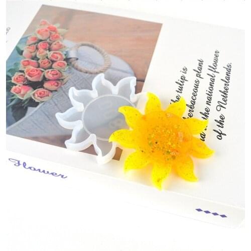 DIY Star Moon Sun Lunar Eclipse Mold Diy Mirror Crystal Epoxy Silicone Resin Planet Pendant Molds Decoration