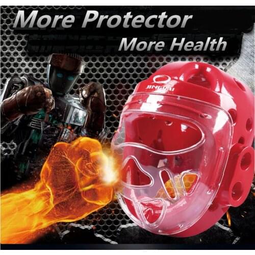Taekwondo Helmet Boxing Headgear Karate Capacete Dobok Kickboxing Sanda Head Gear Guard Protection ITF WTF Training Protector