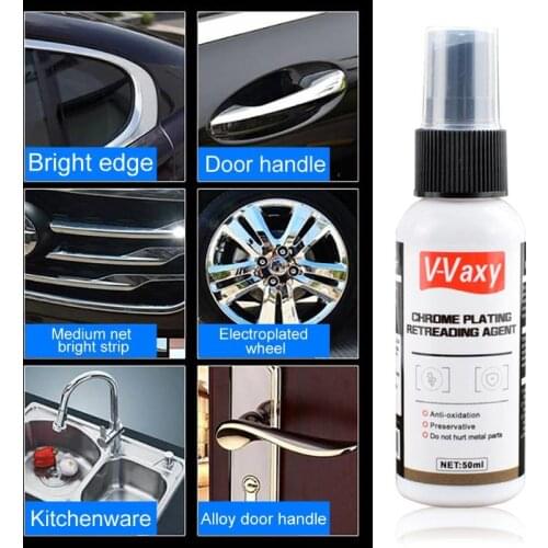 V-Vaxy 50ml Car Paint Rust Cleaner Spray Iron Powder Remover Agent Wheel Hub Easy Handy Installation No Tools Required