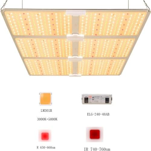 Super Power 600W Quantum Full Spectrum Plant Grow Light Board Dimming Grow lamp LM301B SK 3000K 5000K 660nm 760nm MW-ELG-Driver
