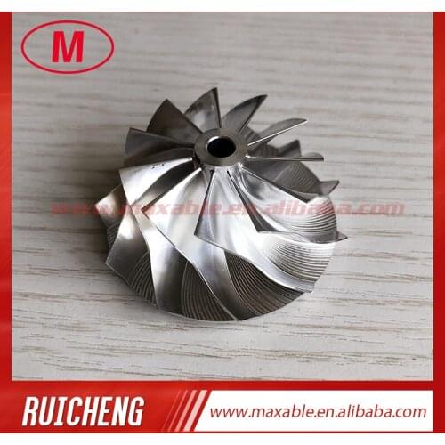 TD0435 49135-00016 12T-SB 37.80/49.00mm 11+0 blades performance Turbo Billet/Milling compressor wheel for 49135-02100/04121