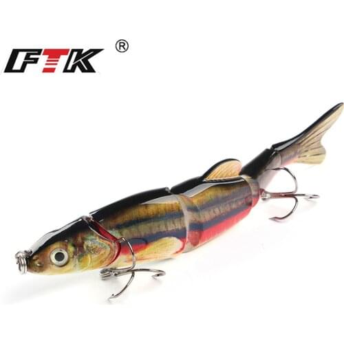 39g Wobblers Sinking Hard Minnow Fishing Lure 16.5cm For Bass Swimbait 5 Multi Jointed Jerkbait Fishing Bait Crankbaits