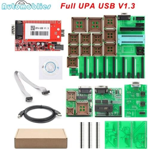 UPA USB V1.3 With Full Adapters V2014 ECU Programmer Tool UPA-USB 1.3 Full Set Programmer ECU Chip Tunning OBD2 Diagnostic Tool