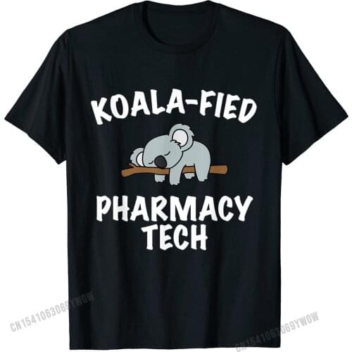 Funny Pharmacy Tech Tshirt Cute Koala Pharmacy Tech Gift Tee Cotton Normal T Shirt Brand New Mens Tshirts Gift