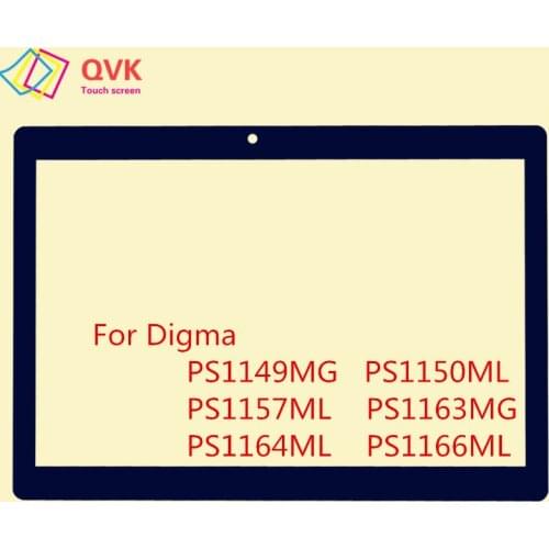 10.1 inch Black For Digma Plane 1537E 1538E 1541E 1550S 1551S 1553M Capacitive touch screen panel repair replacement parts