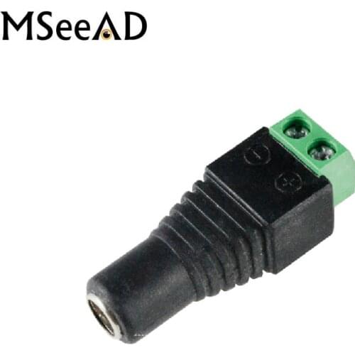 10 / 20 / 50 / 100Pcs/lot 5.5/2.1mm Female CCTV UTP Power Plug Adapter Cable DC/AC 2, Camera Video Balun