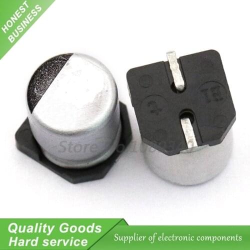 10pcs 50V100UF 8*10mm SMD aluminum electrolytic capacitor 100uf 50v 50V100UF-SMD