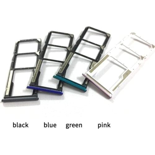 10PCS Sim Tray Holder For Xiaomi Redmi 9 Redmi9 SIM Card Tray Slot Holder Adapter Socket Repair Parts
