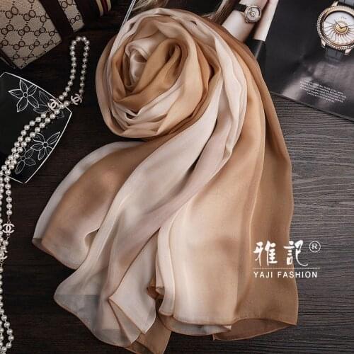 100% Pure Silk Scarf Ladies 2020 New Hangzhou Silk Natural Foulard Femme Real Silk Wraps for Women Print Shawls Vintage Scarves