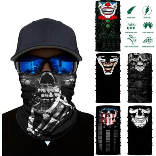 100pcs/lot Outdoors Tube Buff Bandana Hiking Climbing Scarf Ski Balaclava Neck Gaiter Sports Headband Headwear Bicycle Men Women
