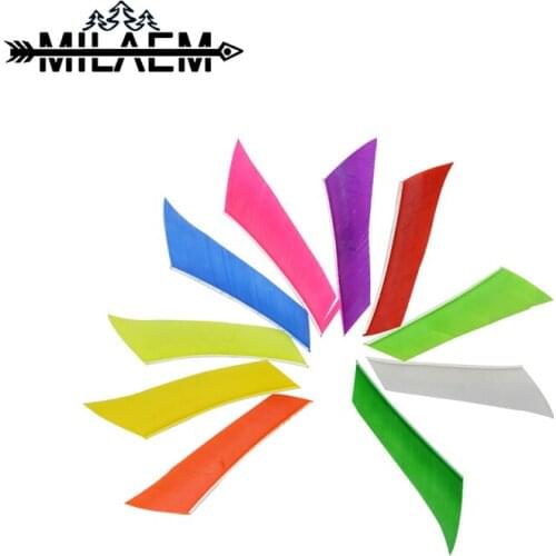 100 pcs Archery Arrow Fletching Left Wing 3 inch Turkey Feather Outdoor Sports Hunting Shooting Recurve Compound Bow Accessories