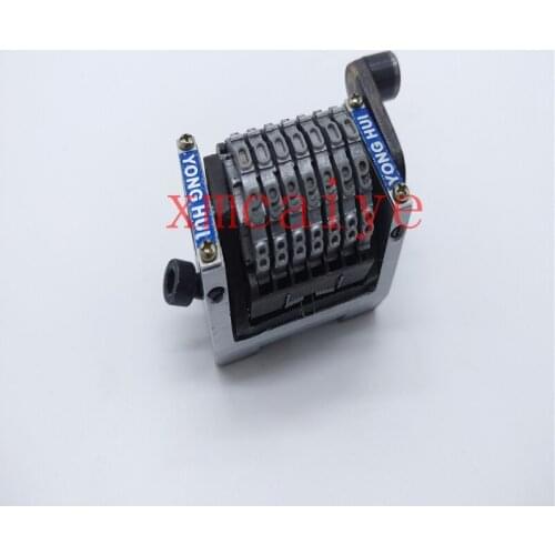 2 piece high quality GTO46 GTO52 7 digits numbering machine,Horizontal clockwise,jump mode: 098765