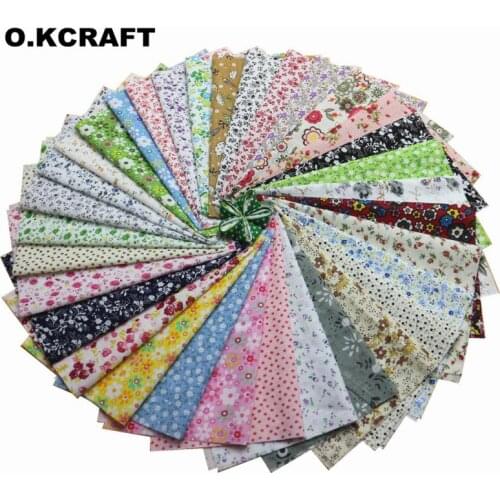 20Pcs 20x25cm Plain Thin Cotton Fabric Patchwork For Quilt Sewing Shabby Chic Stash Fabrics Tissu Tissu Floral Mixed Doll Cloth