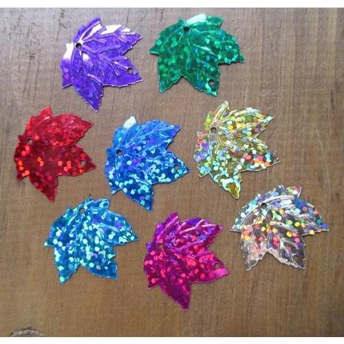 22MM 300Pcs/lot Leaf Mixed Colors Pvc Sequins Paillette Spinnerbaits Costume / Jewelry Accessory 010001015