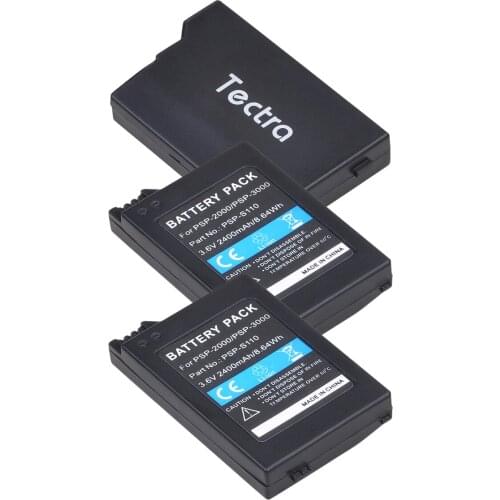 3.6V For SONY 2400mAh Rechargeable Battery Pack 3Packs for PSP2000 PSP3000 PSP 2000 3000 PSP-S110 Console Gamepad Controller