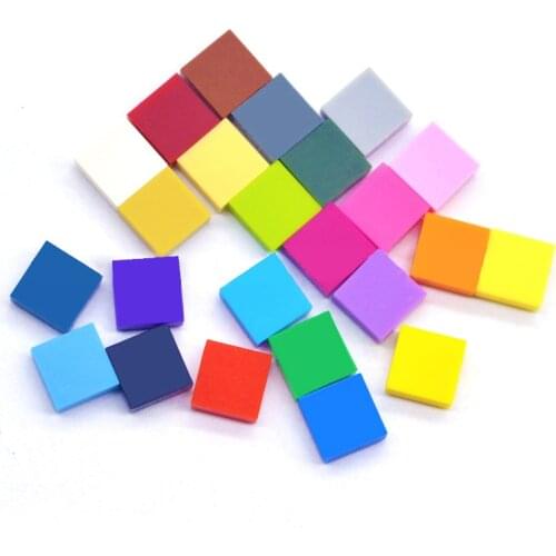 400PCS DIY Building Blocks Thin Figure Bricks Smooth 1x1 Educational Creative Toys for Children Size Compatible With lego