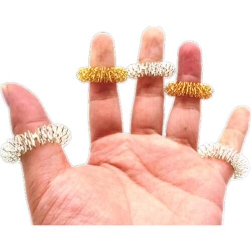 5pcs/Lot Health Care Massager Roller Finger Joint Massage Ring Acupoint Pain Relief Muscle Relaxation Device