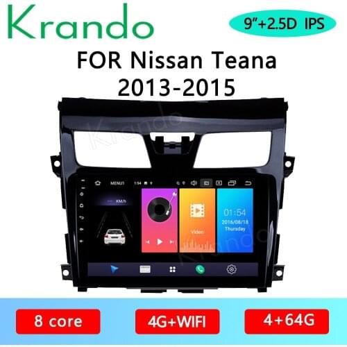 Krando Android 10.0 9" IPS Full Touch Car Multimedia Radio for Nissan Teana 2013-2015 Audio DSP WIFI Navi Bluetooth Carplay GPS