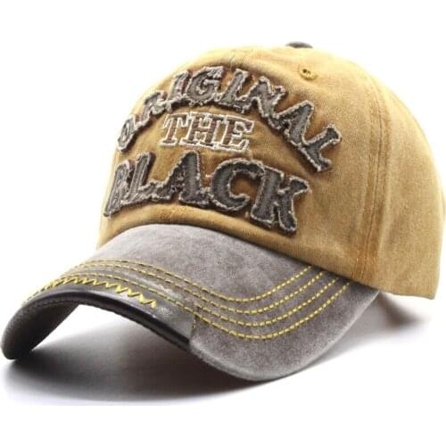 Spring Summer baseball cap cotton cowboy cap women letter embroidery peaked cap Mens cap Womens cap Human hat Panama hat