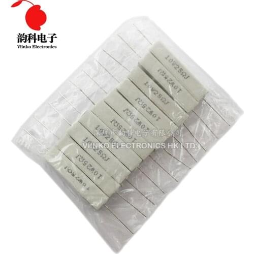 200pcs 10W 5% Cement Resistor Power Resistance 0.1 ~ 10K 0.1R 0.5R 10R 50R 0.22 0.33 0.5 1 2 5 8 10 15 20 25 30 100 1K 2K 3K ohm