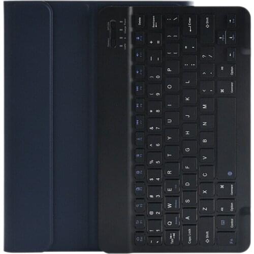 Tablet Case with Bluetooth Luminous Keyboard PU Case Suitable for Tab Galaxy A7 Lite 8.7 Inch