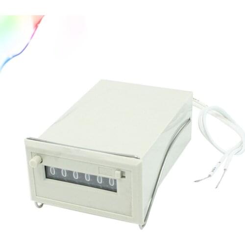 CSK6-CKW DC 24V AC 110V AC 220V 50/60Hz 6 Digits 2-Wire Lockable Electronmagnetic Counter