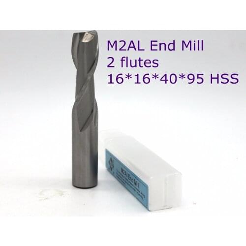 Router bit 16*16*40*95 of 2 Flute HSS M2AL End Mill Diameter 1mm CNC milling machine tools mills cutter