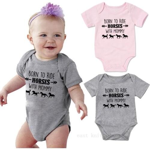 Baby Boys Girls Bodysuit Newborn Cotton Playsuits Kids Cute Onesie 0-24M Letters Print Infant Outfits Pink Gray Clothing Tees