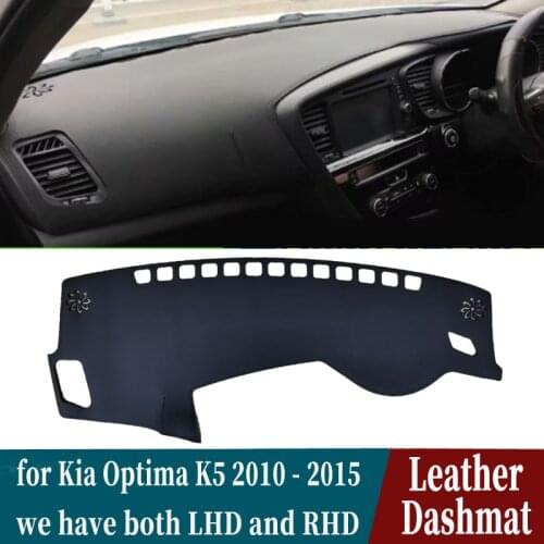 Leather Dashmat Dashboard Cover Pad Dash Mat Carpet Car-Styling accessories for Kia Optima K5 2010 2011 2012 2013 2014 2015