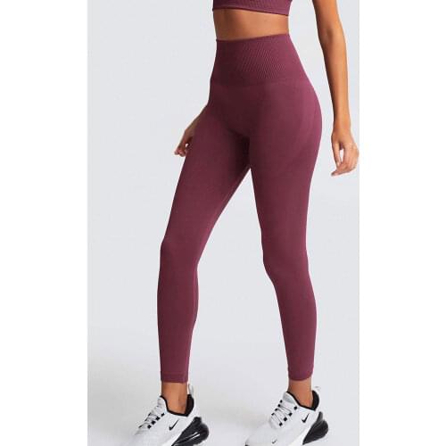 Leggings High Waist Fitess Legging Sport Push Up Women Leggings Solid Running Pants Womens Clothing