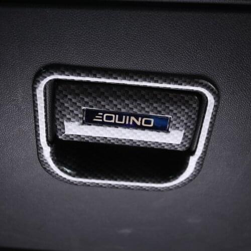 My GoodCarGlove Box Handle Cover Copilot Storage Clasp Hand Bowl Sequins Sticker for Chevrolet Equinox 2017-2018 Car accessories