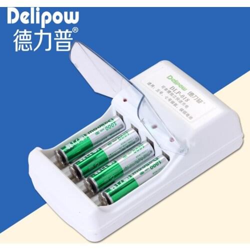 Delipow No. 7 rechargeable battery pack 4 genuine battery charger kit can charge 5 No. 7 shipping Rechargeable Li-ion Cell