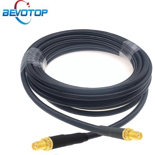 SMA Female to SMA Female Bulkhead RF Adapter Coaxial Cable Low Loss 5D-FB 50 Ohm Pigtail WIFI Antenna Extension Cord Jumper