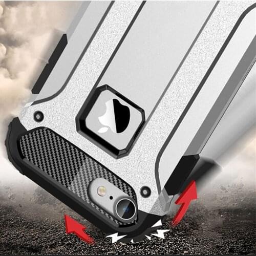 Strong Hybrid Tough Shockproof Armor Phone Back Case for iPhone X XS XR 5S SE 6S Plus 8 7 Plus iPhone 12 11 Pro Max Rugged Cover