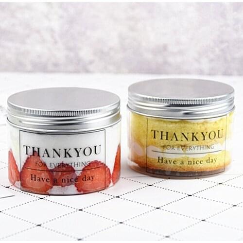 10pcs High quality transparent cake ice cream plastic cups 250ml round baking dessert food yogurt decor packaging jar with lid