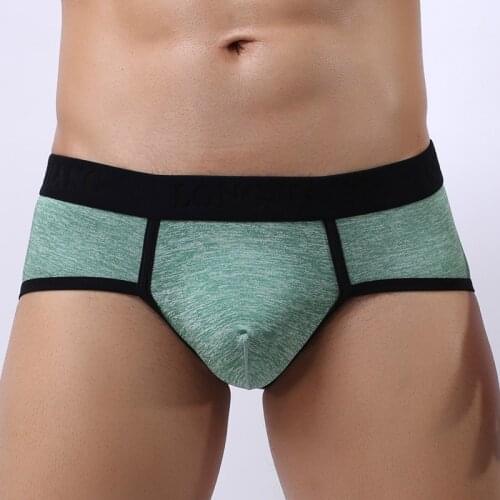 Sexy Underwear Men Briefs Shorts homme Breathable U Convex Pouch Mid-waist Underpants Cuecas calzoncillos Marcas S-XL