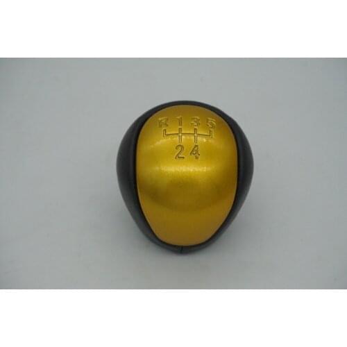 Replacement 5 6 Speed Car Styling Manual Gear Shift Knob Shifter Lever Head Handball gold for Kia Forte Soul Hyundai Elantra I30