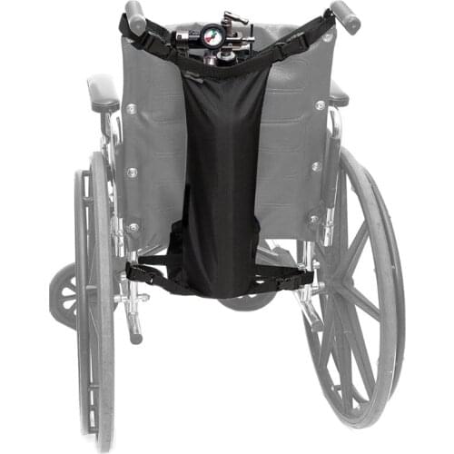Wheelchair Oxygen Cylinder Bag Oxford Cloth Storage Pouch with Reflective Stripe LX9F