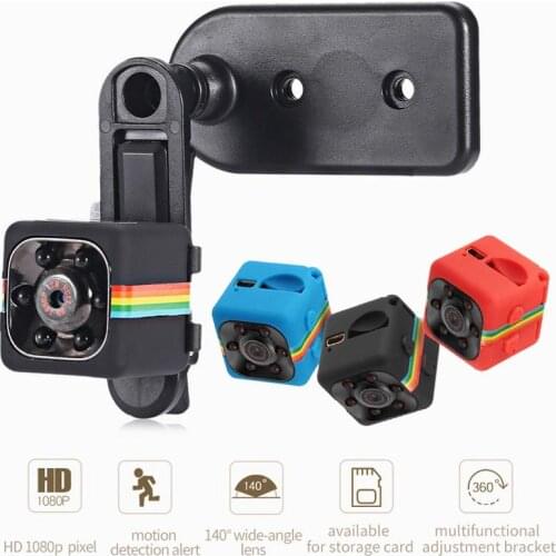 Integrated Camera 1080P Car Dvr Camera Camcorder Sports Dash Cam IR Night Vision Black