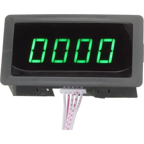 1set DC8-24V 30mA 4 Digital Green LED Tachometer RPM Speed Meter Hall Proximity Switch Sensor NPN 10-9999RPM Speed Measuring
