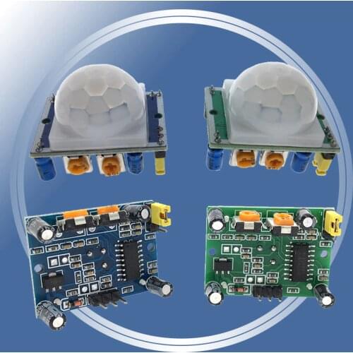 1PCS HC-SR501 HC-SR505 AM312 Adjust IR Pyroelectric Infrared Mini PIR module Motion Sensor Detector Module Bracket For Arduino