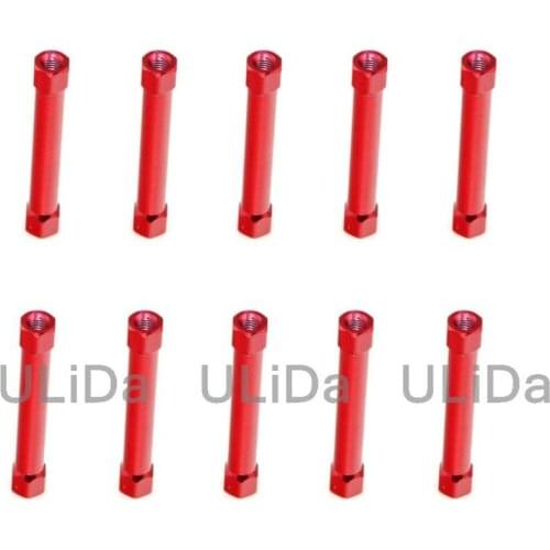 10PCS M3 CNC Six Corner Standoff/Spacer Stud Fastener Aluminum Spacers Column M3 Screws Multi Rotor FPV Quadcopter Accessories