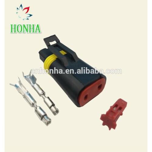 10 pcs 2 Pin female waterproof auto connector automotive fuel injector plug DJ3022-1.8-21 with terminal